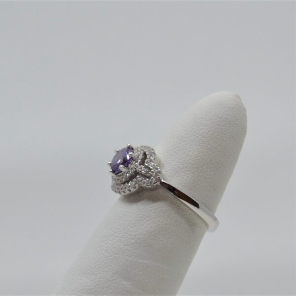 sterling silver cubic zirconia ring