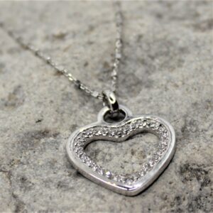 sterling silver heart necklace