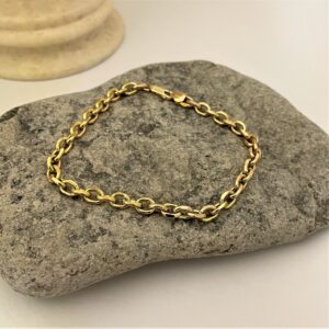 gold cable bracelet